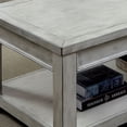 thumbnail image 5 of Furniture of America Keller Country Lower Shelf Coffee Table, Antique White, 5 of 7