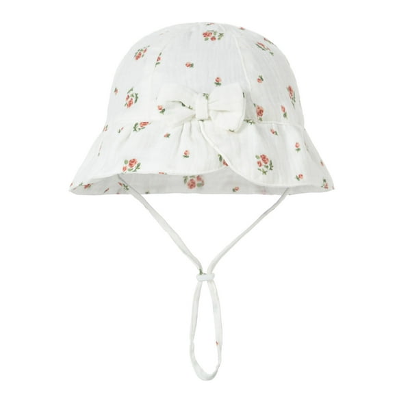 Chapeau de Soleil Tout-Petit Léger Ajustable à Grand Bord Upf 50+ Protection Uv Chapeau de Plage Filles Chapeaux Bébé Fille Garçons Filles Mode
