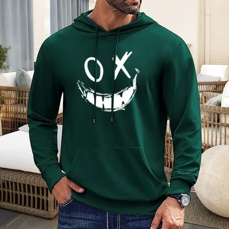 MKLEKYY Pull-Over pour Femmes Mode Décontractée pour Hommes, Pull à Capuche à Manches Longues avec Cordon de Serrage