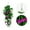 Z1#Purple, variant on VGFVFSKGA Artificial Eucalyptus Hanging Vine, Artificial Hanging Plants Fern Vine, Faux Silk Violet, Fake Hanging Plants with Flowers for Indoor Outdoor Wall Garden Wedding Interior Decoration