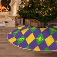 thumbnail image 5 of Haiem Mardi Gras Pattern Christmas Tree Skirt Merry Christmas Party Christmas Tree Decoration,New Year Decorations-48", 5 of 6