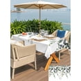 thumbnail image 5 of Outdoor Tablecloths with Umbrella Hole & Zipper, Green Eucalyptus 54x80 Inch Tablecloth Rectangle, Watercolor Spring Weeping Botanical Waterproof Table Cloth, Patio/Pool/Picnic Table Covers, 5 of 8