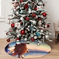 thumbnail image 7 of Lsque Bluey Print Christmas Tree Skirt, Tree Skirt with Ties or Velcro, Perfect for Holiday Decorations, Halloween, and New Year-30", 7 of 7