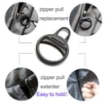 thumbnail image 3 of Zpsolution Ring Zipper Pull Replacement - Perfect for People with Arthritis or Limited Hand Dexterity - Zipper Tab Repair for Boots Jackets Coats Shoes Backpack Luggage Suitcase, 3 of 6