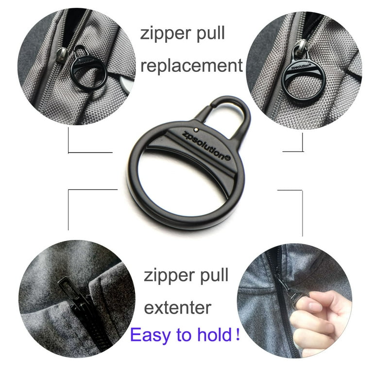 Zpsolution Zipper Pull Replacement Metal Zipper Handle Mend Fixer