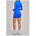 thumbnail image 4 of Top-kevin 2 Piece Seamless Ribbed Workout Sets With Zip Up Jacket High Waisted Gym Yoga Leggings, 4 of 6