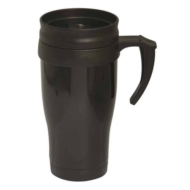 400 ml 13.5 oz Stainless Steel Travel Mug - Black