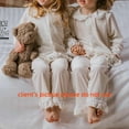 thumbnail image 4 of Pijamas de Navidad para niños, conjunto de pijamas familiares para mujeres, niñas, bebés, hombres, ropa de salón de terciopelo rojo y blanco, invierno 2023, 4 of 4