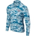thumbnail image 2 of Men's Royal Toronto Blue Jays Digital Camo Performance Quarter-Zip Pullover Jacket, 2 of 3
