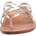 thumbnail image 2 of Sam Edelman Womens Marinea Flat Sandal 6.5 Molten Gold, 2 of 8