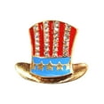 thumbnail image 4 of OUNONA American Flag Brooch Fashion Alloy Clips Women Dress Clothes Decorative Brooch, 4 of 8