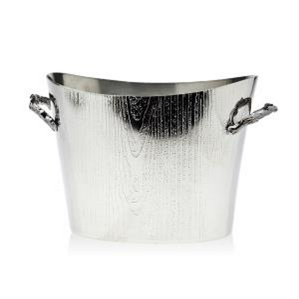 Woodlands NickelPlated Pewter Ice Bucket with Branch Handles Walmart