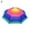 Rainbow, variant on D-GROEE Rainbow Umbrella Hats Camouflage Foldable Fishing Cap Beach Umbrella Adjustable Headband