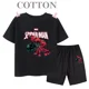 thumbnail image 4 of Conjunto de camiseta y pantalones cortos de algodón para niños de Marvel Spider Man de verano, ropa de dibujos animados para niños, conjunto de dos piezas de manga corta, conjunto para niñas y niños, 4 of 5