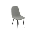 thumbnail image 3 of Safdie & Co. Modern Dining Chair, Gray Fabric & Black Metal Legs., 3 of 4
