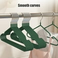 thumbnail image 2 of Bxaolu Clothes Hangers (10 Pack) Heavy Duty Durable Suit Hanger Stainless Steel&nbsp;Hangers Thin Metal Hangers Lightweight Space Saving Coat Hanger for Closet - Green, 2 of 6