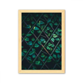 thumbnail image 1 of Planta de hoja de foto naturaleza Dewdrop Cuadro de madera decorativa marco de casa A4, 1 of 3