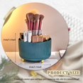 360 Rotating Makeup Brush Holder, Makeup Desk Organizer with 5 Slots