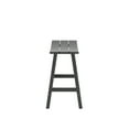 thumbnail image 5 of GARDEN 24" Inches Adirondack Plastic Outdoor Bar Stools (Set of 2), Gray, 5 of 7