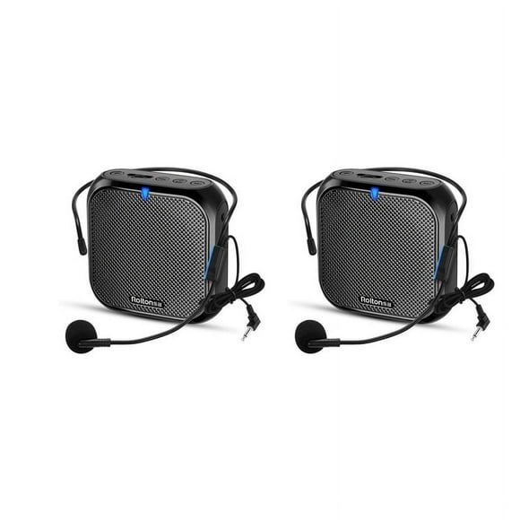 2X Portable Voice Amplifier, Booster with Microphone Loudspeaker Personal PA System for Voice Amplification