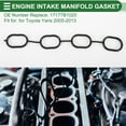 thumbnail image 3 of Unique Bargains Engine Intake Manifold Gasket for Toyota Yaris 2005-2013 Intake Manifold Sealing Gasket No.17177B1020 Nitrile Rubber 1 Pcs, 3 of 6