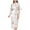 White, variant on Women's Long Robe Floral Printed Satin Pajamas Lightweight Cool Summer House Medium Slim Fit Fall Wrap Bathrobe Loungewear Light Blue Small-Large