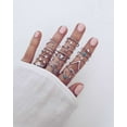 Homaful 52 Pcs Knuckle Stacking Rings for Women Teen Girls,Boho Vintage Finger Rings Stackable