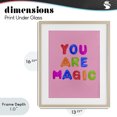 thumbnail image 4 of Stupell Industries Contemporary You are Magic Gummies over Pink Birch Framed Print Under Glass, 13 x 16, by LISH Creative, 4 of 8