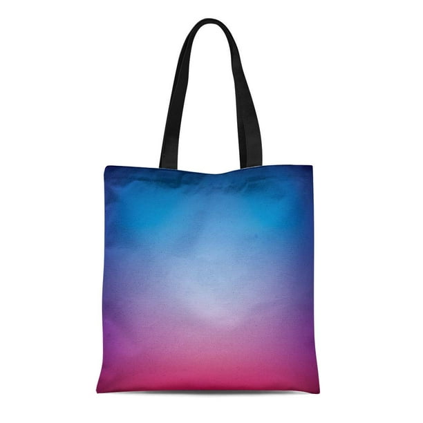 NUDECOR Canvas Bag Sac Fourre-Tout Réutilisable Épicerie Sacs Bleu Cool Abstrait Maille Couleur Dégradé Violet Flou Luxe Multicolore Sac Fourre-Tout
