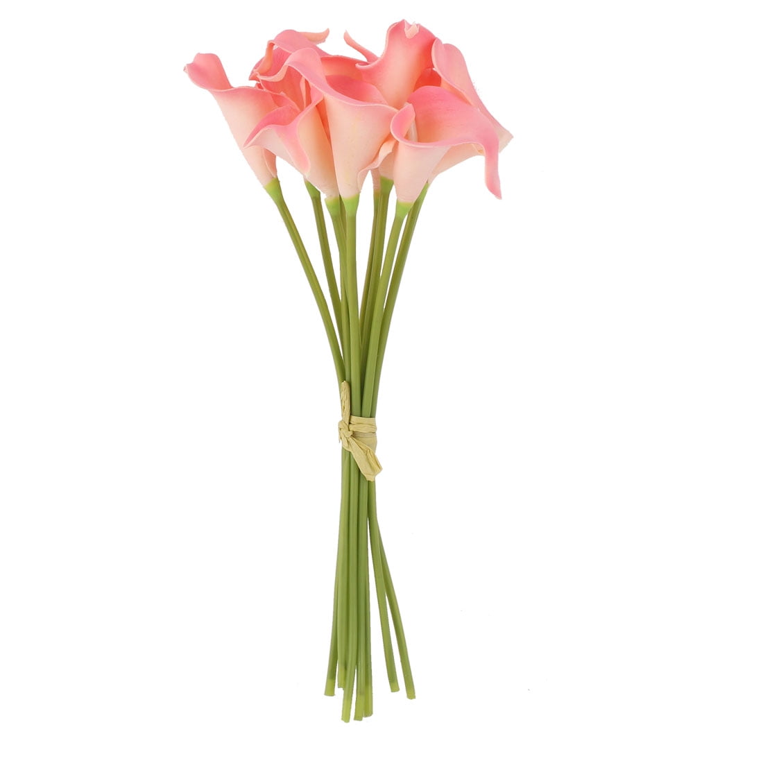 Wedding Decor PU Calla Lily Artificial Manmade Flowers Bouquet Pink ...