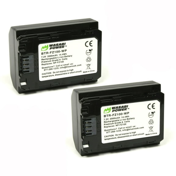 Wasabi Power Battery for Sony NP-FZ100 (2-Pack)