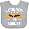 thumbnail image 3 of Inktastic Legends Are Born in August Boys or Girls Baby Bib, 3 of 4
