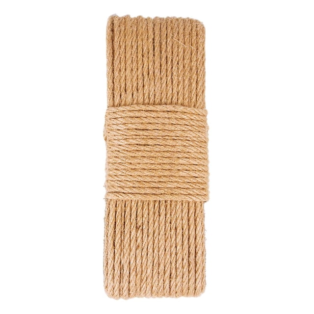 Cuerda de hilo de yute para gatos, rascador de 4mm/5mm/6mm para manualidades, decoración, etiqueta de regalo Los 6mm los 50m Zulema gato rascando pelota
