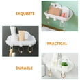 thumbnail image 2 of Raindrops Novel Design White Cloud Floating Shelf for Bathroom Storage, 2 of 8