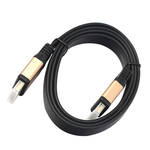Cable Negro Negro Chapado en Oro para / / / Hugo Cable de alta velocidad