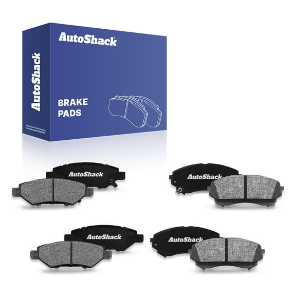 AutoShack Front & Rear Ceramic Brake Pad Set Replacement for 2008-2014 Cadillac CTS 8-PC