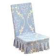 thumbnail image 2 of GUOOL Household Pro Slipcovers Cover for Dining Room,Wedding,,etc Floral Light Blue, 2 of 8