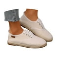 thumbnail image 3 of Womens Shoes,Espadrilles Hollow Platform Solid Color Breathable Comfortable Espadrilles for Walking,Shoes for Women,Z02 White,6.5, 3 of 9