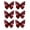 Red-2B-home supplies, variant on LEFTHIGH Home 6 Piece Red Gold Glitter Butterfly Bowknot 3D Decorative Sticker Set for Valentines Day Wedding Holiday Party Wall Window Decor Valentines Decor