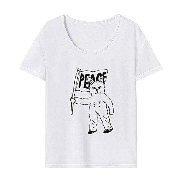 Camiseta de mujer Ropa de verano Ropa de calle Camiseta de cuello redondo para ir de compras Trabajo Playa SG