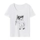 thumbnail image 1 of Camiseta de mujer Ropa de verano Ropa de calle Camiseta de cuello redondo para ir de compras Trabajo Playa SG, 1 of 7