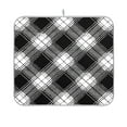 thumbnail image 5 of Iauyy Dish Drying Mat for Kitchen Counter, Super Absorbent & Hanging 16x18 / 18x24 Inch (S/M) Checkered One-piece, 5 of 8