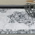 thumbnail image 5 of Superior Decklan Floral Medallion Non-Slip Indoor Area Rug 5' x 8', Grey, 5 of 6
