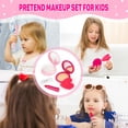 thumbnail image 5 of Play Purse for Little Girls, 32PCS Toddler Purse with Pretend Makeup for Kids, Princess Toys Includes Handbag, Phone, Wristwatch, Silk Scarf Kids Toy Purse Birthday Gift for Girls 3 4 5 6 +, 5 of 7