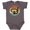 Charcoal Grey, variant on Inktastic Scuba Diver Retro Sunset Diving Boys or Girls Baby Bodysuit