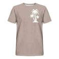 thumbnail image 3 of Miqool Men's Short Sleeve Oversized T-Shirts Summer Casual Crew Neck Palm Tree Print Hawaiian Shirts Holiday Beach Graphic Tees (Regular or Big & Tall), 3 of 4
