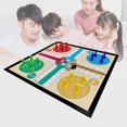 thumbnail image 3 of 25cm Ludo Board Game Magnetic 5 In 1 Plastic With Folding Chessboard Ludo Chess For Kids Children, 3 of 5