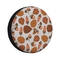 thumbnail image 1 of Balery Pinecone Autumn Pattern Cubiertas para Neumáticos - Protector Resistente para Neumáticos de Camioneta, SUV, Remolque, Camper y RV-14 inch, 1 of 6