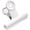 White, variant on Large White Bull Clips - 12 Pack Metal Hinge Paper Clips File Clamps for Crafts, Food Bags, Drawings, Photos at Home Kitchen & Office (2 1/2 Inch)