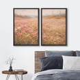 thumbnail image 3 of Framed Canvas Print Wall Art Set of 2 Wildflower Meadow Floral Botanical Vintage Art for Living Room, Bedroom, Office - 16"x24"x2 BLACK, 3 of 7